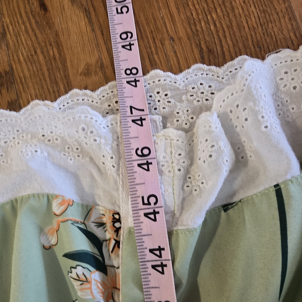 CBR Strapless Sage Green Floral Maxi Dress - Picture 4 of 6